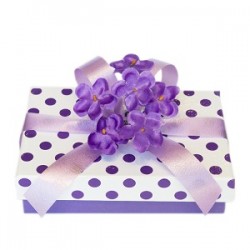 PURPLE POLKA DOTS BOX SOFT VIOLET CANDIES 20 UNITS