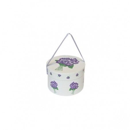 100 G SUGAR COATED VIOLET FLOWERS IN BASIC HAT BOX