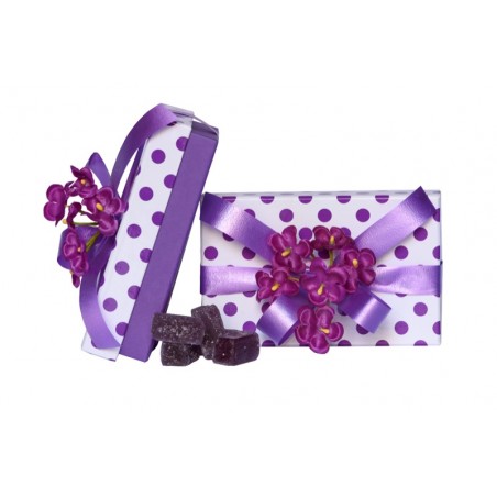 PURPLE POLKA DOTS BOX SOFT VIOLET CANDIES 20 UNITS