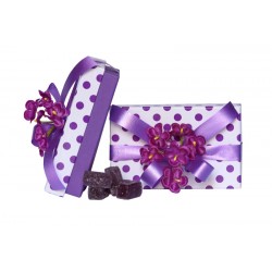 PURPLE POLKA DOTS BOX SOFT VIOLET CANDIES 20 UNITS