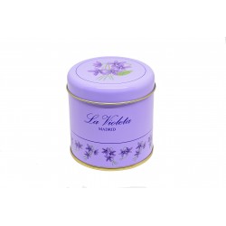 30 UNITS SOFT VIOLET CANDIES IN OLD FASHIONED TIN