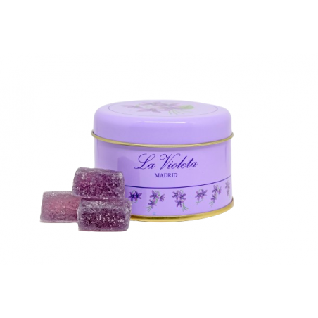 19 UNITS SOFT VIOLET CANDIES IN SMALL TIN