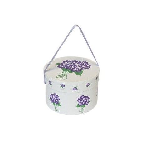 180 G SUGAR COATED VIOLET FLOWERS IN DELUXE HAT BOX