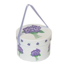 100 G SUGAR COATED VIOLET FLOWERS IN BASIC HAT BOX